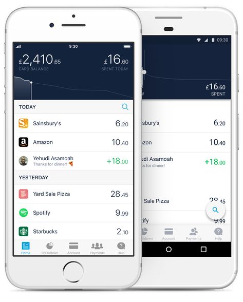 Image of the Monzo spending feed on iOS and Android Finance Infographic, Phone Hacks Iphone, Suit Card, Finance Career, Awkward Funny, Finance Binder, Finance App, Finance Organization, Flirting Tips For Girls