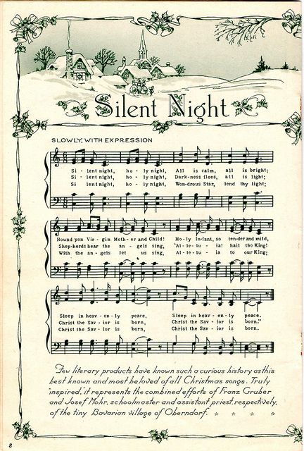 Free download...Christmas sheet music..for my Christmas collage boxes. I try to create a new one every year, based on favorite carols Stary Papier, Christmas Sheet Music, Old Sheet Music, Christmas Carols, Cool Ideas, Noel Christmas, Silent Night, E Card, Christmas Song