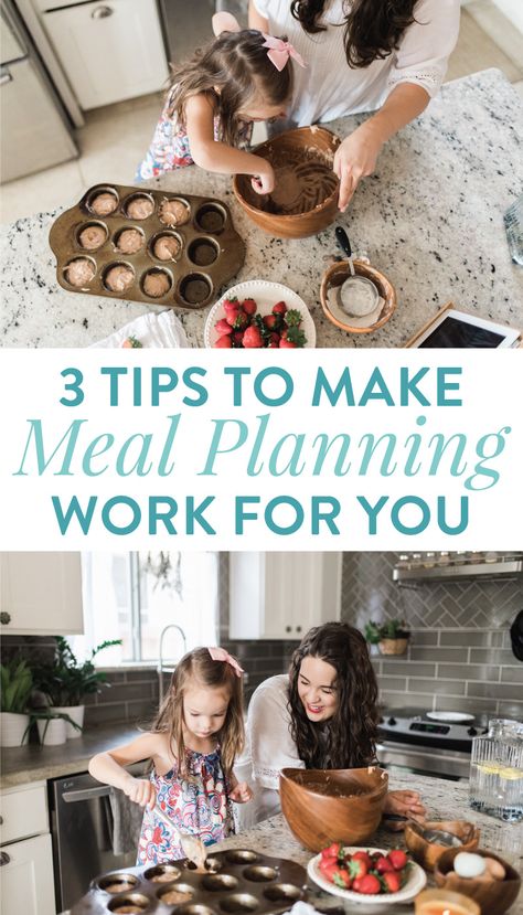 Rhythms: 3 Tips to Make Meal Planning Work For You Kid Friendly Snack, Meal Prep For The Week, Easy Meal Prep, Planning Tips, Preschool Learning, Work For You, Travel With Kids, Cooking Tips, Dog Bowls