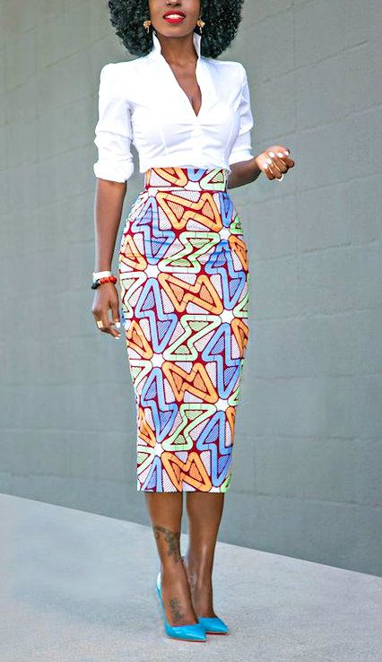 Extra long pencil skirt / african print Chitenge Skirt Ideas, Chitenge Pencil Skirts, Long Chitenge Skirts, Chitenge Skirts, Chitenge Patterns, Corporate Skirts, Kitenge Outfits, Long Pencil Skirt Outfits, Pencil Skirt Outfits Classy