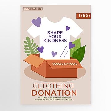 Clothes donation box love charity donation poster Clothing Donation Poster, Clothes Donation Poster, Donate Clothes Poster, Donations Poster, Donation Poster Charity, Donation Poster Design, Simplistic Posters, Clothes Donation, Donation Flyer