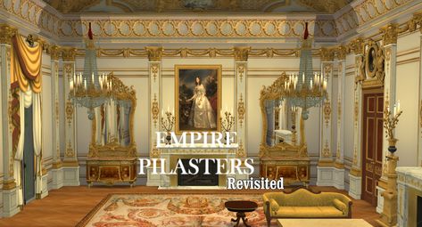 Sims 4 Neoclassical Cc, Sims Royal, Mafia House, Sims 4 Hair Male, Sims 4 Decades Challenge, Furniture Cc, Sims Medieval, Royal Furniture, Greek Temple