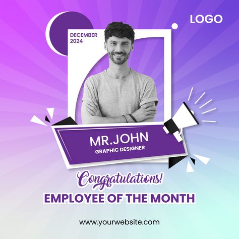 Download this Premium Vector File about Employee of the month vector template, and discover more than 74 Million Professional Graphic Resources on Freepik. #freepick #employeeofthemonth #employeepost Employee Of The Month Template, Employee Profile Design, Employee Social Media Post, Employee Of The Month Design, Employee Of The Month Poster, Congratulations Banner, Welcome Post, Employee Of The Month, Packaging Template Design