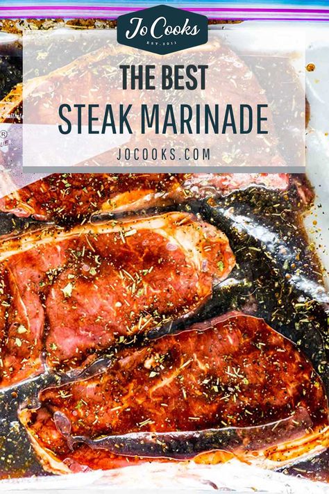 Steak Tip Marinade, Best Steak Marinade, Steak Marinade Recipes, Beef Marinade, The Best Steak, Steak Tips, Jo Cooks, Top Sirloin Steak, Grilled Steak Recipes