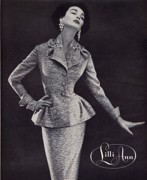 Yeohlee Teng, Vera Maxwell, Ann Lowe, Dorian Leigh, Nettie Rosenstein, Fashion Advertisement, 50's Fashion, Lilli Ann, Hattie Carnegie