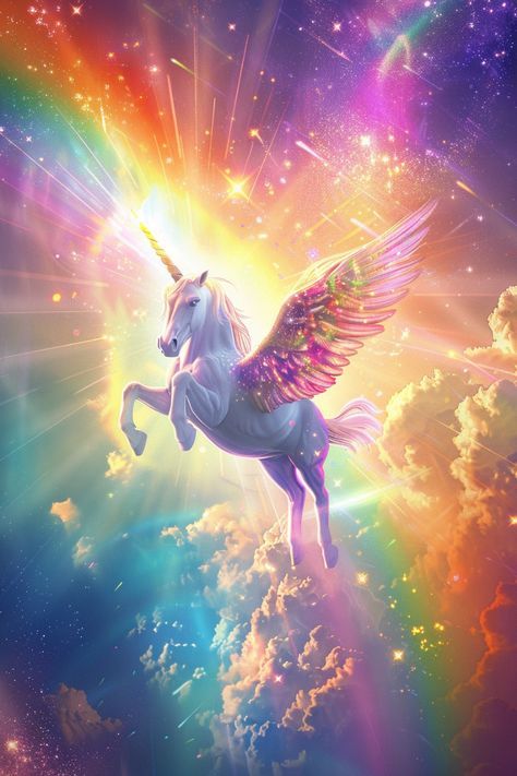 Fantasy Painting Ideas, Shaman Symbols, Horse With Wings, Pegasus Art, Unicorn Wallpaper Cute, Wolf World, Disney Princess Anime, Unicorn Artwork, Fairy Goddess