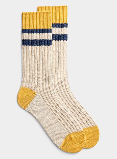 Men’s Socks, Mens Socks Fashion, Socks Design, Ribbed Socks, Men Socks, Socks Men, Pattern Socks, Winter Socks, Men's Socks