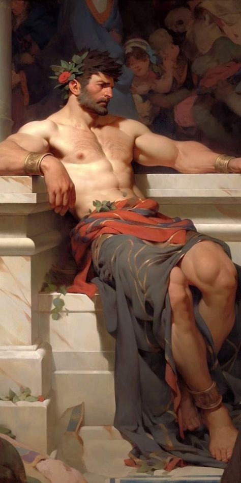 Follow @antoinepaul and get more of the good stuff by joining Tumblr today. Dive in! Pretty Pose Reference, Gay Illustration Art, Poseidon Illustration, Masculinity Aesthetic, Masculine Poses, Male Painting, Male Sculpture, Masculine Aesthetic, Masculine Art