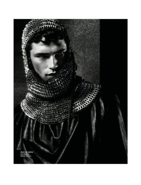 Sean OPry is Fashions Knight in LOfficiel Hommes Middle East Eiko Ishioka, Sean O'pry, رورونوا زورو, Dark Souls 3, Throne Of Glass, Medieval Fantasy, Dark Souls, Art Reference Photos, 그림 그리기