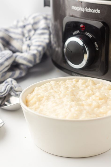 Slow Cooker Rice Pudding - The Flexible Fridge Slow Cooker Rice Pudding, Homemade Rice Pudding, Slow Cooker Rice, Rice Types, Dairy Alternatives, How To Cook Rice, Creamy Desserts, Rice Pudding, Sweet Delights