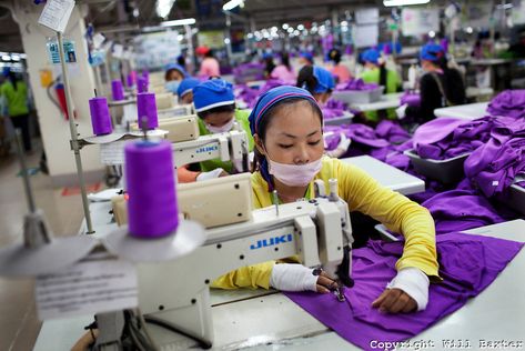 Garment workers make Adidas apparel at the Shen Zhou garment factory in Phnom Penh, Cambodia, October 18, 2011. Photo by Will Baxter Consumer Board, Fashion Activism, Drill Rap, Scrubs Dress, Factory Worker, Sewing Factory, Company Registration, Fashion Factory, Industrial District