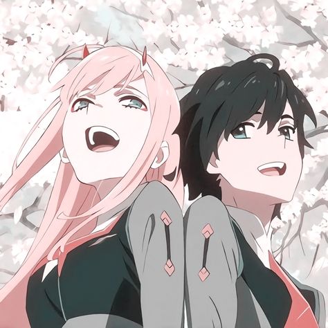 Darling In The Franxx Zero Two And Hiro, Darling In The Franxx Couple, Zerotwo And Hiro, Darling In The Franxx Zero Two, Tamako Love Story, Zero Two, Darling In The Franxx, Cute Anime Wallpaper, Art Anime