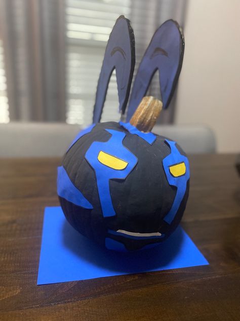 #pumpkindecorideas #diyproject #bluebeetle #schoolprojects Superhero Pumpkin, Pumpkin Projects, Blue Beetle, School Projects, Diy Projects, Blue