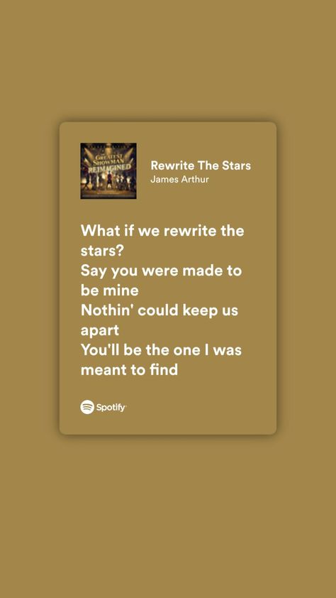 What If We Rewrite The Stars, Rewrite The Stars Spotify, Rewrite The Stars Lyrics, Nostalgic Songs, Rewrite The Stars, Songs Quotes, Spotify Songs, Twisted Games, James Arthur