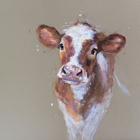 Farm Animal Paintings, Cow Illustration, Cow Drawing, Cow Pictures, Farm Art, Cow Painting, Cow Art, Animal Paintings, Painting Inspiration