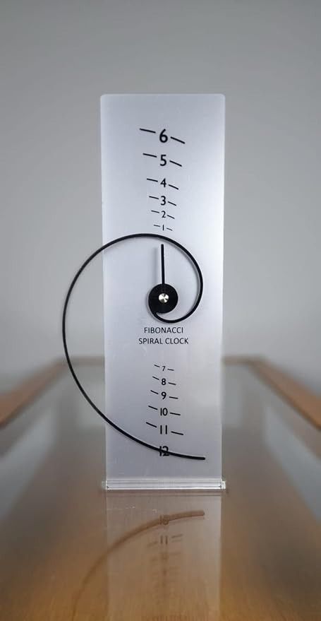 Amazon.com: Fibonacci Clocks Fibonacci Spiral Clock,Silver : Home & Kitchen Spiral Clock, Clock Template, Silver Desk, Unusual Clocks, Fibonacci Spiral, Shelf Clock, Desk Shelf, Diy Clock, Decor Items