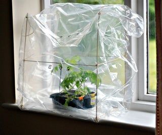 No-Budget Windowsill Greenhouse: 4 Steps (with Pictures) Cheap Greenhouse, Modern Greenhouses, Greenhouse Supplies, Diy Greenhouse Plans, Best Greenhouse, Build A Greenhouse, Indoor Greenhouse, Greenhouse Interiors, Home Greenhouse