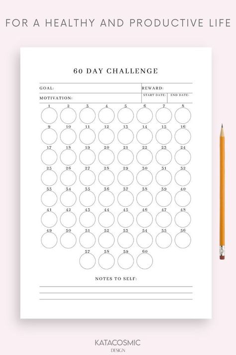 monthly habit tracker template free printable Habit Tracker Template Free Printable, Habit Tracker Printable Monthly, Free Planner Pages, Habit Tracker Template, 60 Day Challenge, Free Printable Calendar Templates, Monthly Habit Tracker, Progress Tracker, Goal Planner Printable