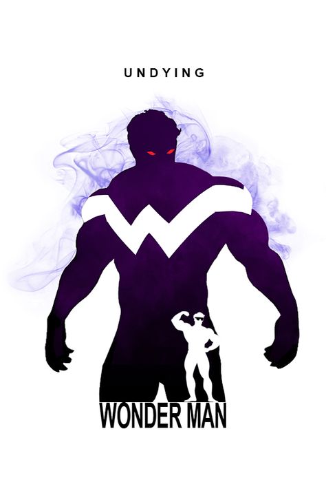 Wonder Man Undying by Sasqwatch Media - Superhero Silhouettes #wonderman #avengers #silhouetteart #marvelcomics Wonderman Marvel Art, Wonderman Marvel, Wonder Man Marvel, Superhero Silhouette, Comic Wallpaper, Avengers Pictures, Sonic Oc, Wolverine Comic, Wonder Man