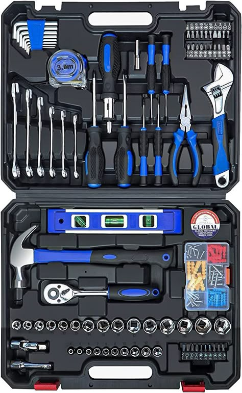 Toolbox Storage, Garage Construction, Socket Wrench Set, Hand Tool Kit, Hand Tool Set, Tool Kits, Mechanic Tools, Garage Tools, Household Tools