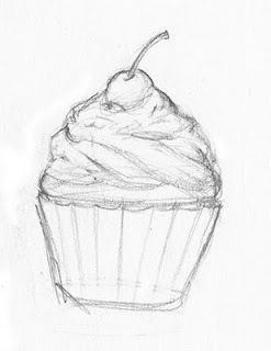 https://pin.it/6drbDL6rM Cupcake Doodle Art, Dessert Drawings Easy, Cupcake Sketch Drawings, Realistic Cupcake Drawing, Cupcake Drawing Aesthetic, Dessert Drawing Realistic, Food Drawing Sketches Easy, Food Sketch Easy, Food Drawing Sketches Pencil