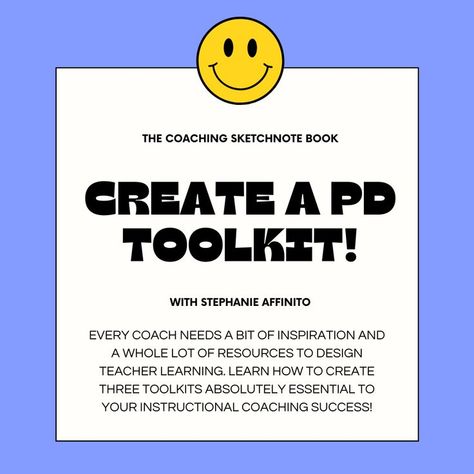 Looking for ideas, tools and templates to make planning PD a breeze? Learn how to create a PD toolkit in this on-demand session and make my coaching templates your own! Instructional Coaching Tools, Coaching Templates, Instructional Coaching, Sketch Notes, On Demand, Coaching, To Create, Tools, Books