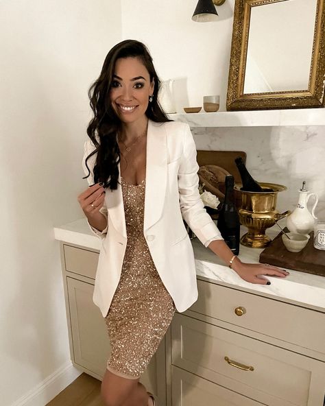 Sequin blazer outfit