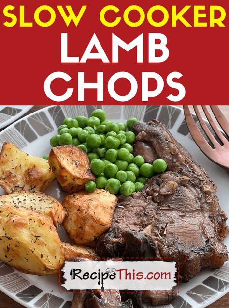 Crock Pot Lamb Chops, Lamb Chops In Crockpot, Crockpot Lamb Chops, Lamb Chop Crockpot Recipes, Lamb Chop Recipes Crockpot, Lamb In Crockpot, Slow Cooker Lamb Chops, Slow Cooked Lamb Chops, Cook Lamb Chops