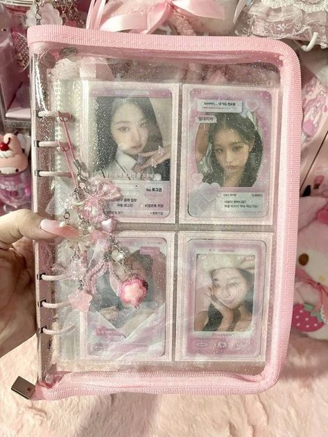 #wonyoung #ive Binder Decoration, Kpop Photocard Holder, Kpop Desk, Binder Deco, Photocard Deco, Kpop Binder, Kpop Cards, Photocard Binder, Pc Binder