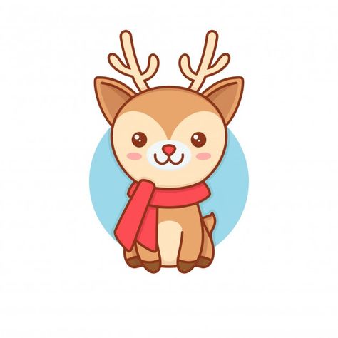 Ilustración rudolf deer kawaii | Premium Vector #Freepik #vector #navidad #arbol #invierno #nieve Deer Kawaii, Art And Craft Images, Kawaii Vector, Deer Cartoon, Christmas Pfp, Xmas Theme, Christmas Photo Booth, Santa Art, Kawaii Christmas