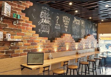 Cafe Bar Interior, Small Restaurant Design, Girl Room Inspiration, Small Restaurant, Coffee Room, Pizza Design, Home Lighting Design, Cafe Shop Design, Bbq Restaurant