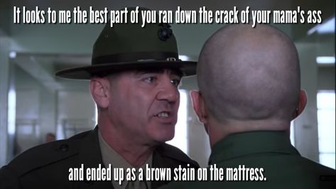 Full Metal Jacket Quotes, Jacket Quotes, R Lee Ermey, Usmc Quotes, Marine Corps Humor, Best Funny Quotes, Film Production Company, Metal Jacket, Military Pride