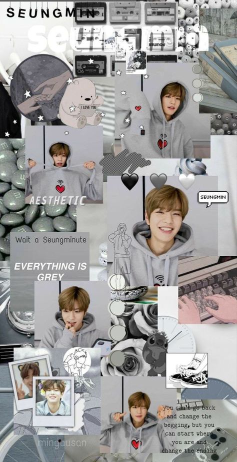 #wallpaper #kpop #jyp #skz #seungmin Skz Collage, Cool Kpop Wallpapers, Seungmin Wallpaper, Straykids Aesthetic, I Love You Puppy, Skz Seungmin, Kpop Iphone Wallpaper, Cute Lockscreens, Future Wallpaper