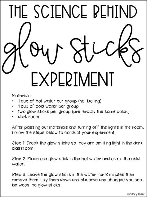 Glow Stick Stem Activity, Fun Things To Do With Glow Sticks, Glow Stick Science Fair Project, Diy Glow Sticks, Glow Day Stem Activities, Glow Stick Experiment, Glow Day Science Activities, Glow Stick Science Experiment, Glow Stick Science