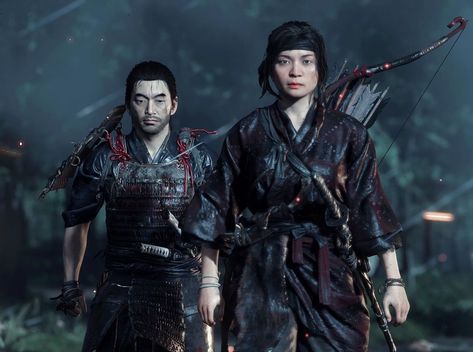 559 Me gusta, 10 comentarios - Game on Focus (@gameonfocus) en Instagram: "The greatest duo ever, time to storm the castle with my buddy Yuna 🎮 Ghost of Tsushima . Follow me…" Yuna Ghost Of Tsushima, Jin Sakai, Epic Characters, Red Redemption 2, Great Works Of Art, Japanese Warrior, Engraving Illustration, Ghost Of Tsushima, Japan Culture