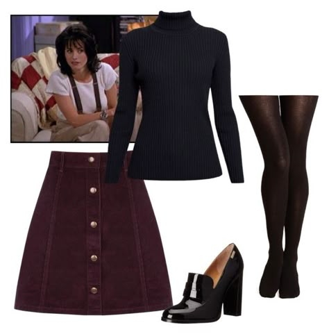 90 S Fashion Outfits Women, Monica Geller Skirt Outfits, Movies Inspired Outfits, Monica Geller Outfits 90s Fashion, Skirt Outfits 90s, Friends Outfits 90s Monica, Monica Friends Outfits, Monica Geller Style, Monica Outfits