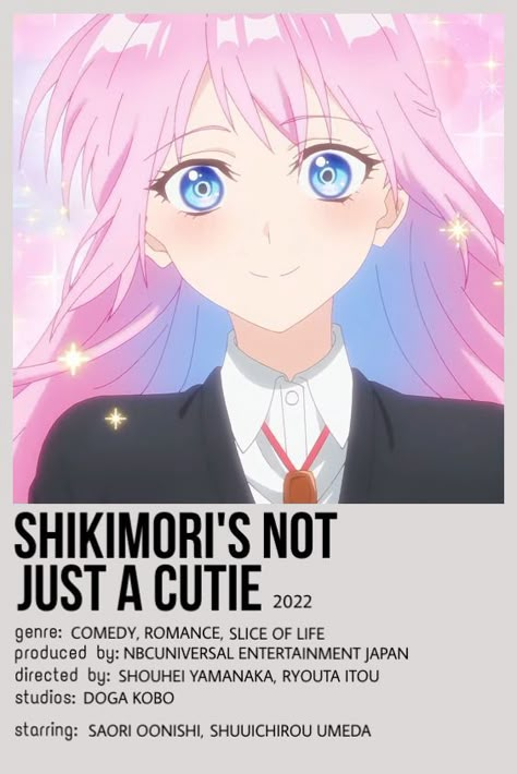 Shikimori's Not Just a Cutie | minimalist poster Best Family Halloween Costumes, Konosuba Wallpaper, Not Just A Cutie, Karakai Jouzu No Takagi San, Materi Bahasa Jepang, Shojo Anime, Black Bullet, Japanese Animated Movies, Anime Suggestions