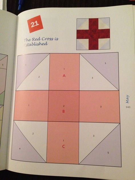 Red Cross quilt pattern Cross Quilt Pattern, Cross Quilts, Craft Shack, Quilt Tips, Cross Quilt, Contemporary Quilts, Cross Patterns, Quilting Crafts, Red Cross