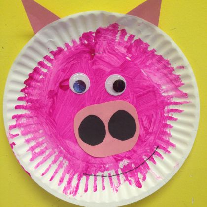 Sped Crafts, Two Year Old Crafts, Preschool Farm Crafts, Farm Theme Crafts, Laura Numeroff, Farm Animal Crafts, Pig Crafts, Farm Preschool, Pink Crafts