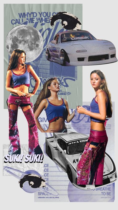 Suki Fast And Furious Poster, Suki Fast And Furious Wallpaper, Suki Wallpaper, Hot Halloween Outfits, Devon Aoki, Cool Car Drawings, Vintage Poster Design, The Furious, Street Racing Cars