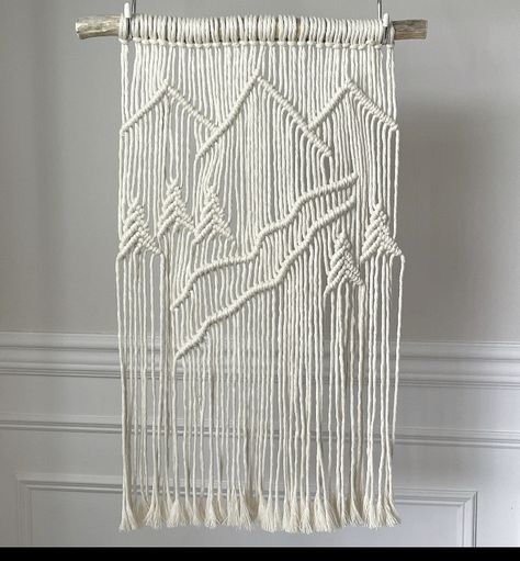 Macrame Wall Hanging Ideas, Driftwood Macrame, Wall Hanging Ideas, Hanging Ideas, Small Macrame, Macrame Wall Hanging Diy, Wall Hanging Macrame, Macrame Wall Hanging Patterns, Macrame Curtain