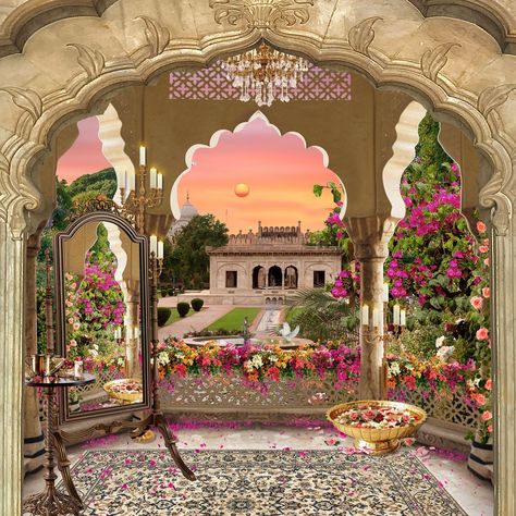 Mughal Inspired Wedding Decor, Mughal Wedding, Noor Mahal, Ramadan 2025, Wedding Illustration Card, Digital Wedding Invitations Design, Wedding Card Design Indian, Bottle Gift Tags, Event Layout