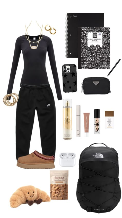 Fashion For School, Black Sweatpants Outfit, Printed Blouses, Outfits For School, Sweatpants Outfit, Black Sweatpants, Plus Size Fashion, Sweatpants, Blouses