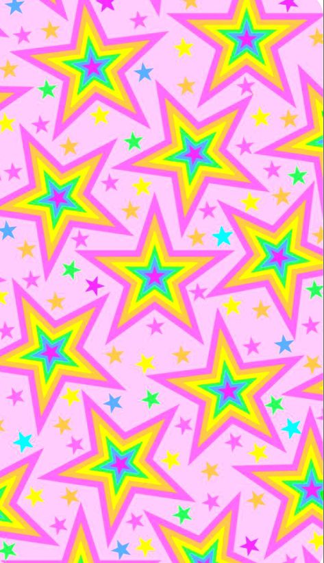 Rizz Wallpaper, Nostalgia Aesthetic Wallpaper, Kidcore Wallpaper, Lisa Frank Stickers, Phone Wallpaper Boho, Cute Christmas Wallpaper, Star Background, Rainbow Wallpaper, Neon Rainbow