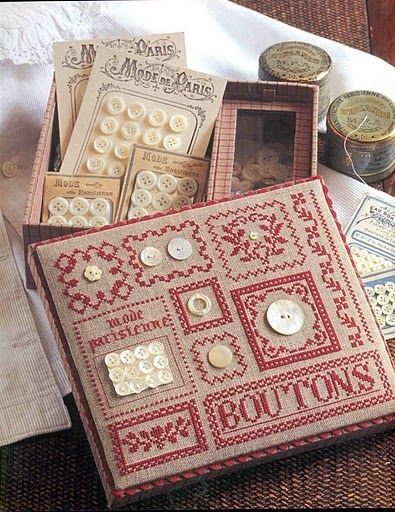 Pinterest – Stitches of Time Stitch Box, Red Cross Stitch, Cross Stitch Finishes, Sewing Case, Sewing Kits, Cross Stitch Finishing, Needle Book, Cross Stitch Samplers, Button Crafts