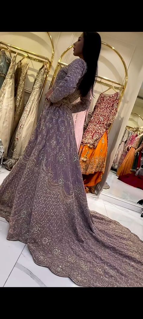 Beautiful Light Purple Color Short Embroidery Top & Embroidery Lehenga & Huge Back Tale circle shape Top With Lehenga, Short Embroidery, Embroidery Lehenga, Top Embroidery, Light Purple Color, Embroidery Top, Circle Shape, Color Shorts, Beautiful Lights