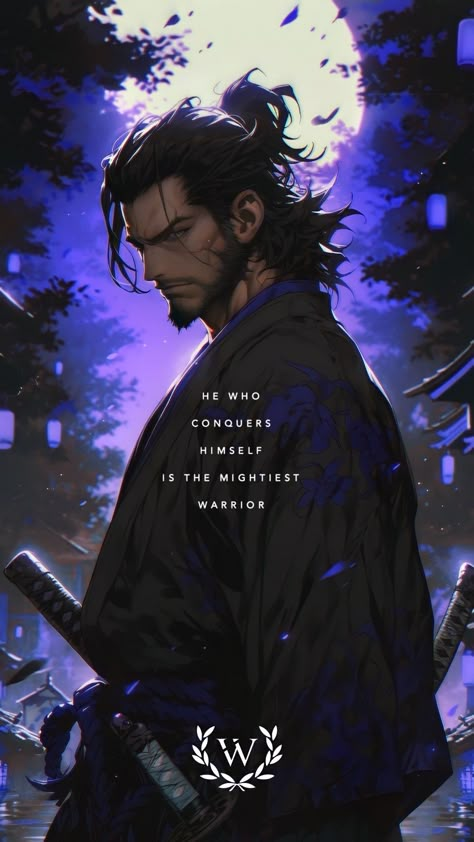 Stoic Anime, Miyamoto Musashi Quote, Warrior Wallpaper, Samurai Quotes, Types Of Martial Arts, Workout Transformation, Martial Arts Quotes, Anime Picture Hd, Gym Quotes