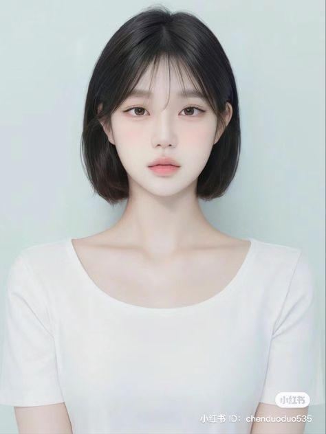 Photo Card Ideas, Kpop Short Hair, Pretty Hair Cuts, V Shape Face, Feminine Hairstyles, Short Hair Tomboy, Korean Short Hair, Desired Reality, Cute Haircuts