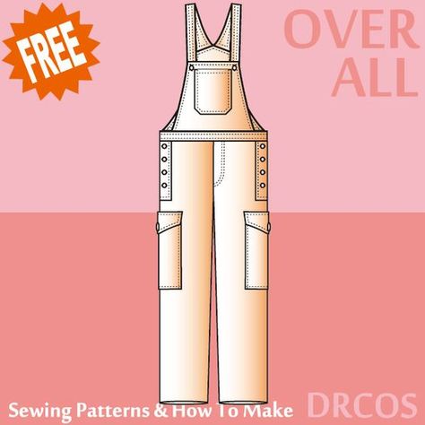 Drcos Patterns, Dungarees Pattern, Sewing Men, Mens Sewing Patterns, Sewing Patterns Free Women, Romper Sewing Pattern, Jumpsuit Pattern Sewing, Japanese Sewing Patterns, Sewing Pants