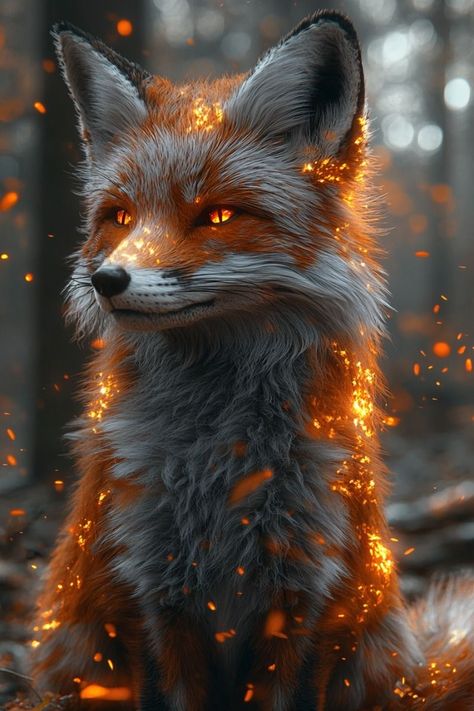 Fire Fox Art, Mask Inspiration, Mystical Animals, Magic Forest, Wallpaper Iphone Christmas, Fox Art, Baby Fox, Wolf Art, Red Fox